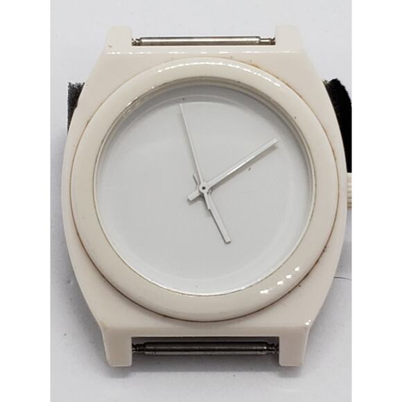 Women's white watch. Large face no band.